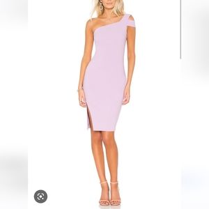 LIKELY Packard One Shoulder Midi Dress  in Misty NWOT